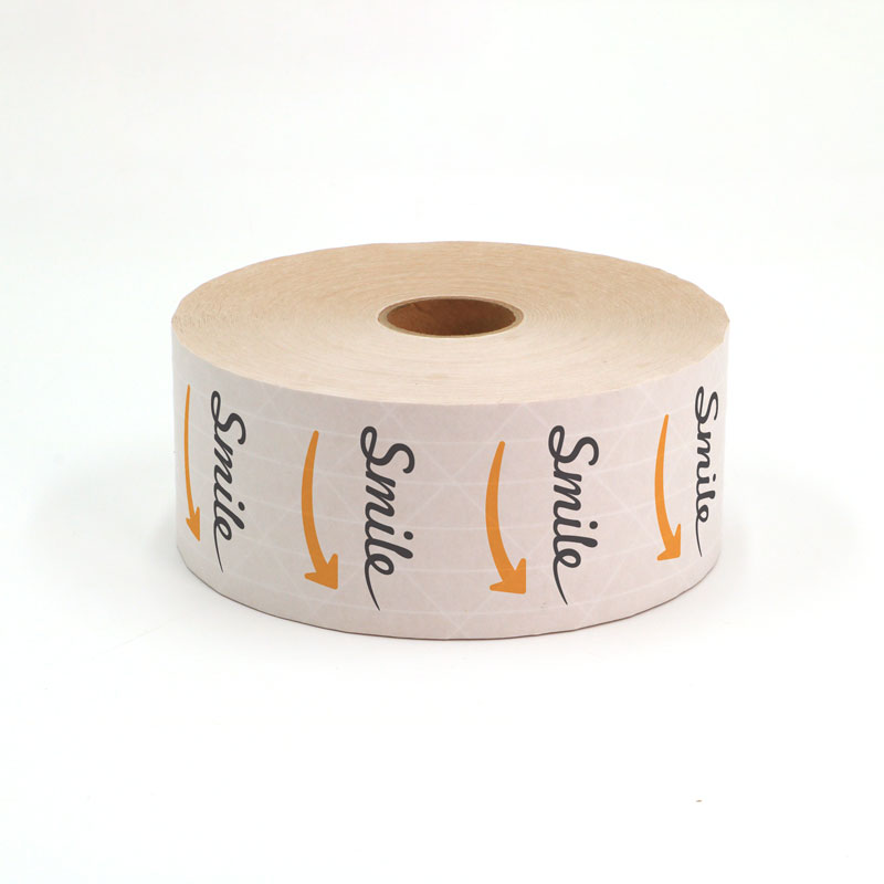 Fibre White Yellow Water Activated Paper Tape