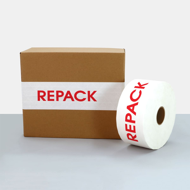 Repack Printed White Reinforced Water Activated Tape 