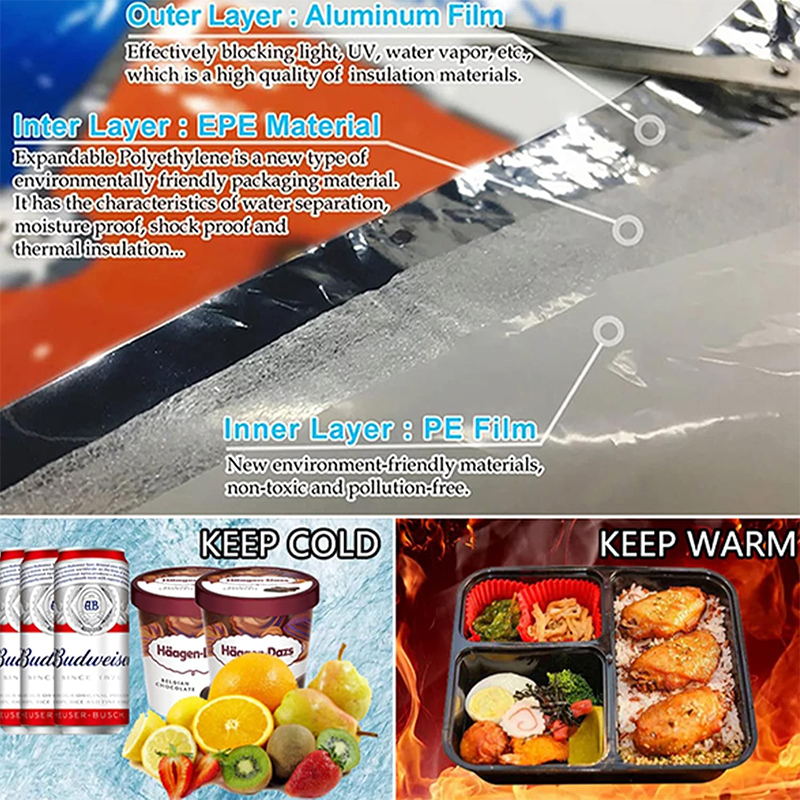 Aluminum Foil Insulated Bag with Handle